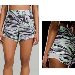 Lululemon Hotty Hot High-Rise Short 4" Special Edition Paint Glide Warp Multi 4